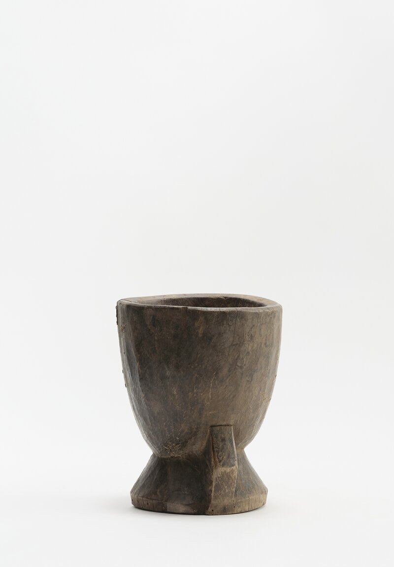 Vintage Wood Mortar from the Mossi People of Burkina Faso	