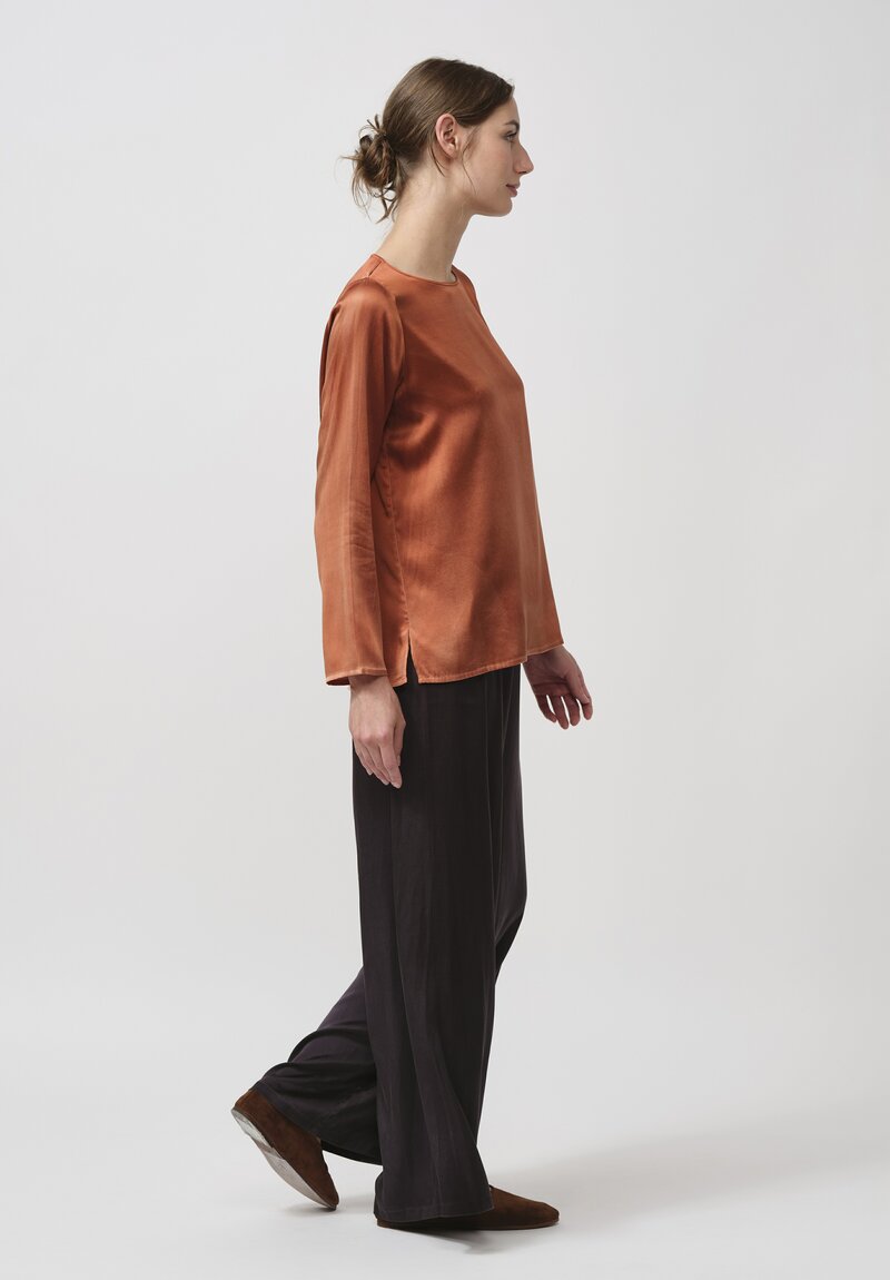 Avan Toi Silk Palazzo Pants in Black	