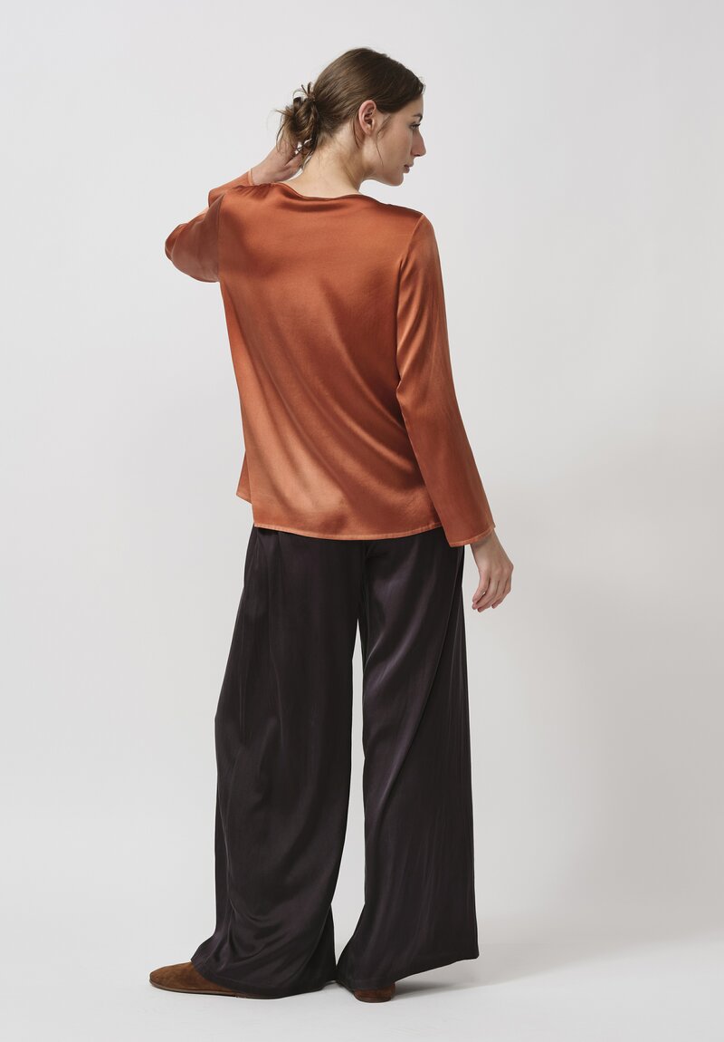 Avan Toi Silk Palazzo Pants in Black	