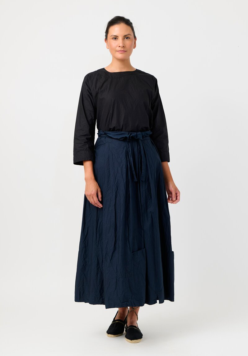 Daniela Gregis Washed Cotton Tana Wrap Skirt
