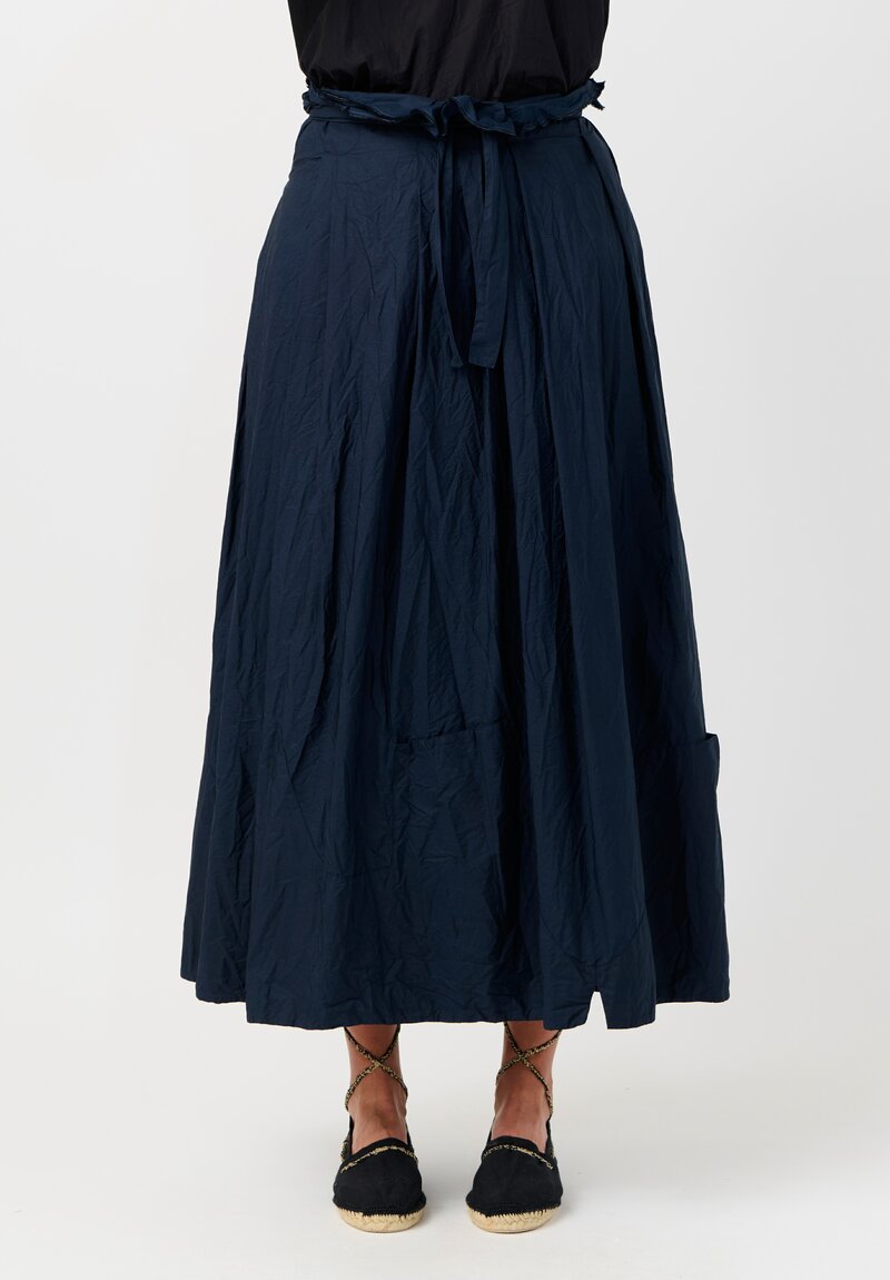 Daniela Gregis Washed Cotton Tana Wrap Skirt