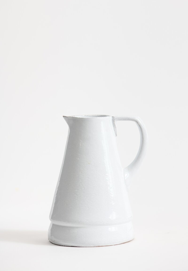 Astier De Villate Small Simple Pitcher in White	