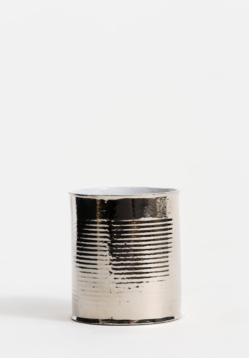 Astier de Villate Platinum Exterior Medium Conserve Vase in White