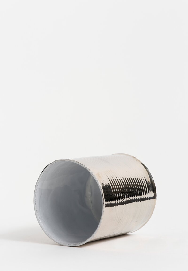 Astier de Villate Platinum Exterior Medium Conserve Vase in White