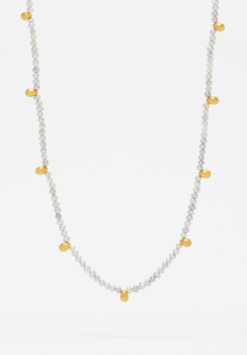 Greig Porter 18K, Keshi Pearl Necklace	