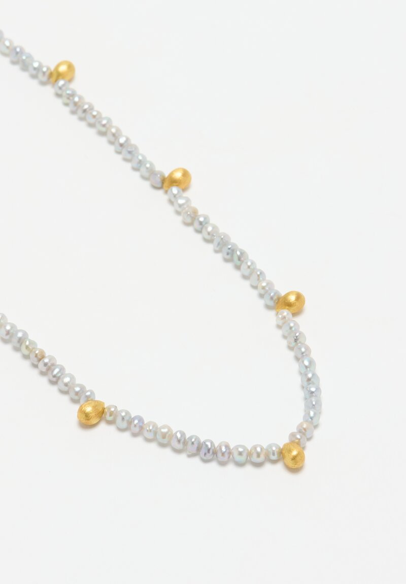 Greig Porter 18K, Keshi Pearl Necklace	