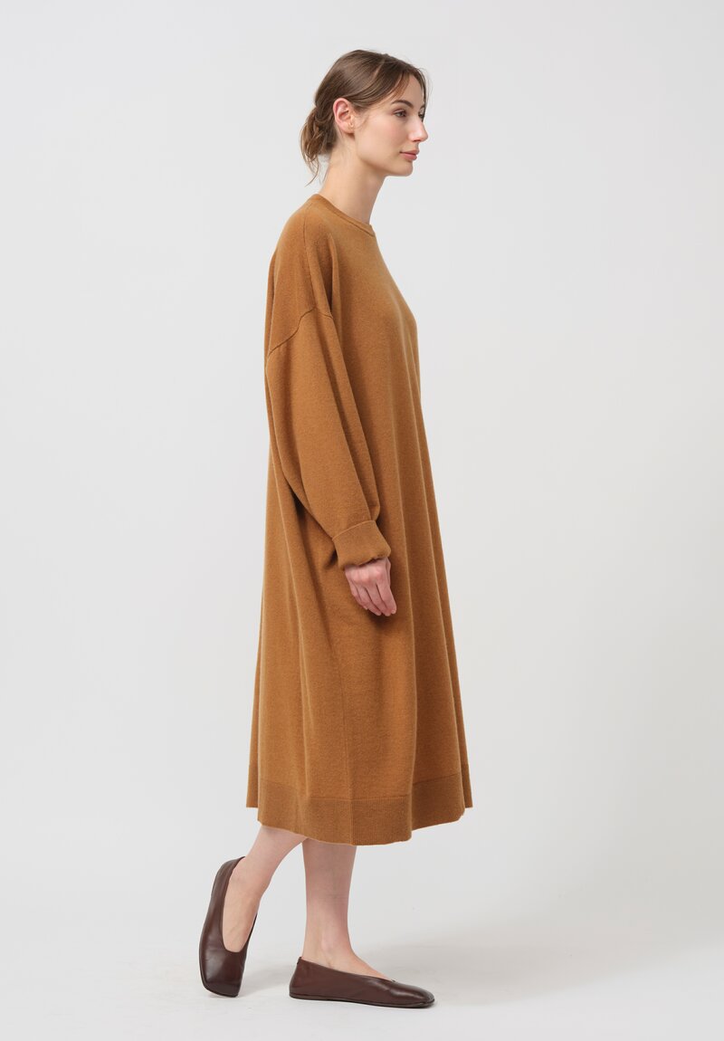 The Row Cashmere Giustina Tunic in Camel Brown	