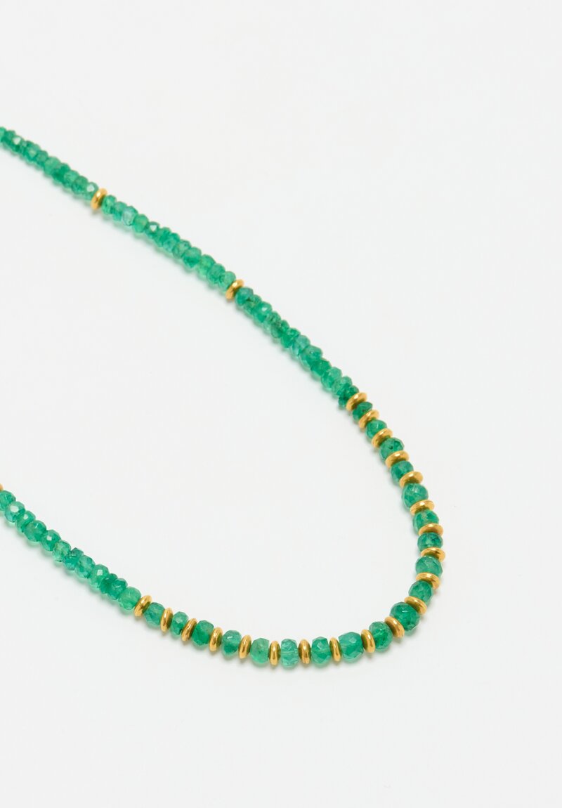 Greig Porter 18K, Graduated Emerald Necklace	