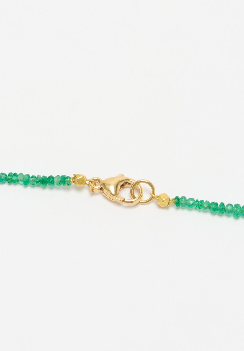 Greig Porter 18K, Graduated Emerald Necklace	