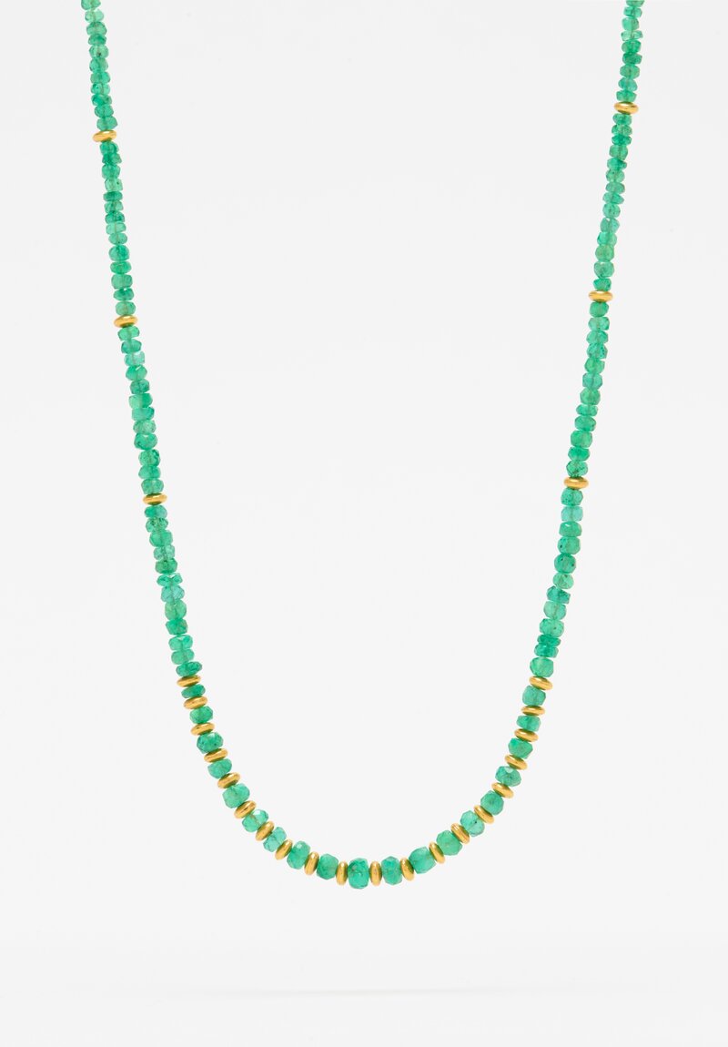 Greig Porter 18K, Graduated Emerald Necklace	