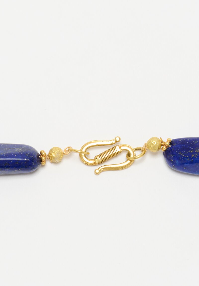 Greig Porter 18K, Polished Lapis Lazuli Necklace	