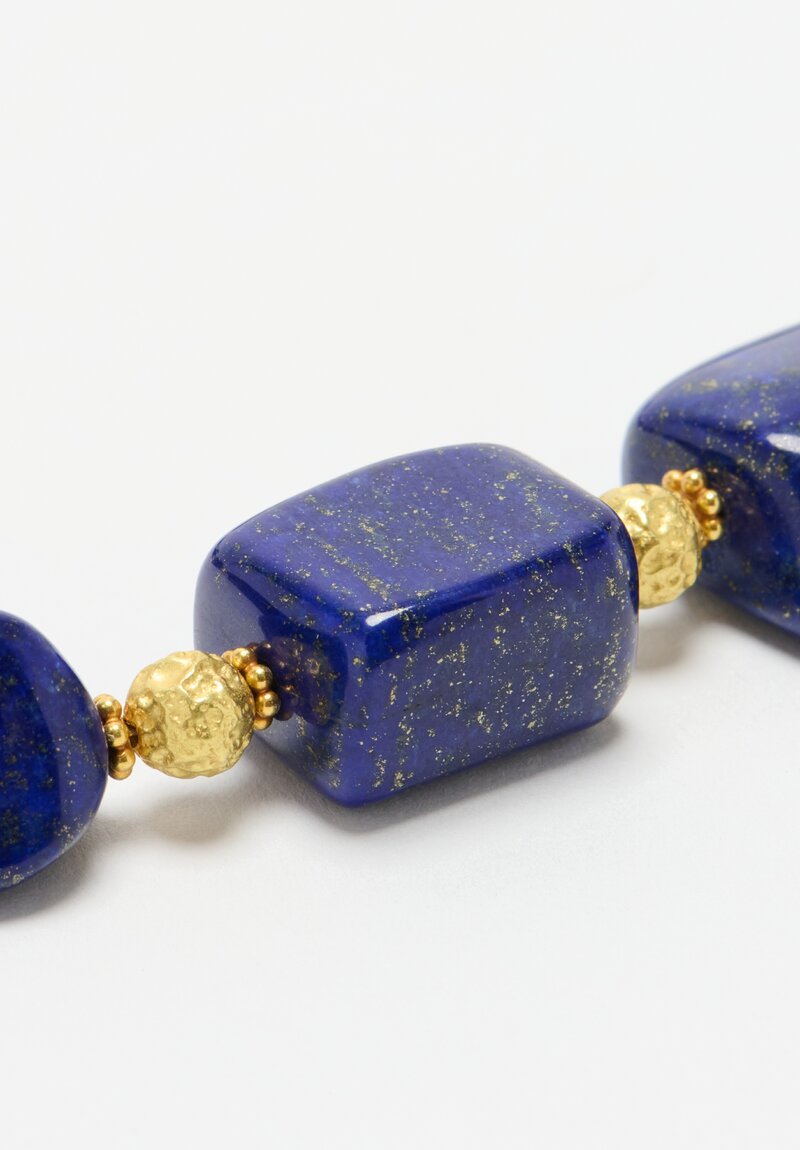 Greig Porter 18K, Polished Lapis Lazuli Necklace	