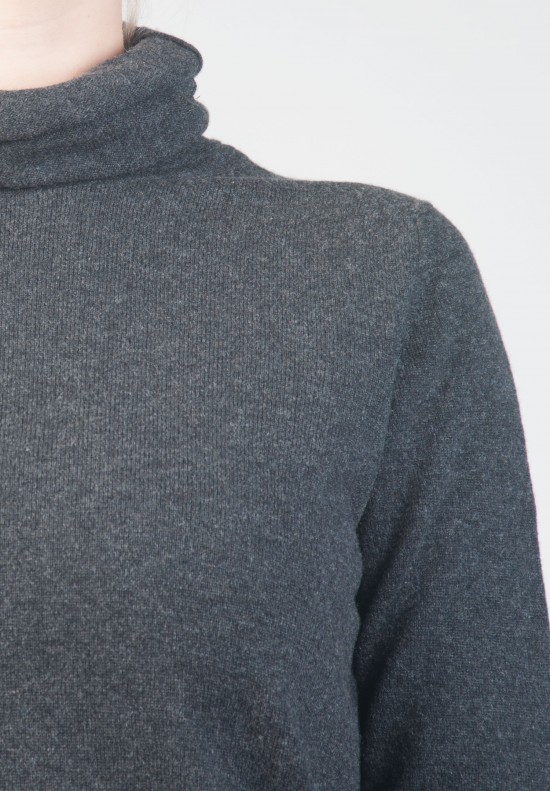 John Laing Cashmere Relaxed Turtle Neck Sweater in Charcoal | Santa Fe ...
