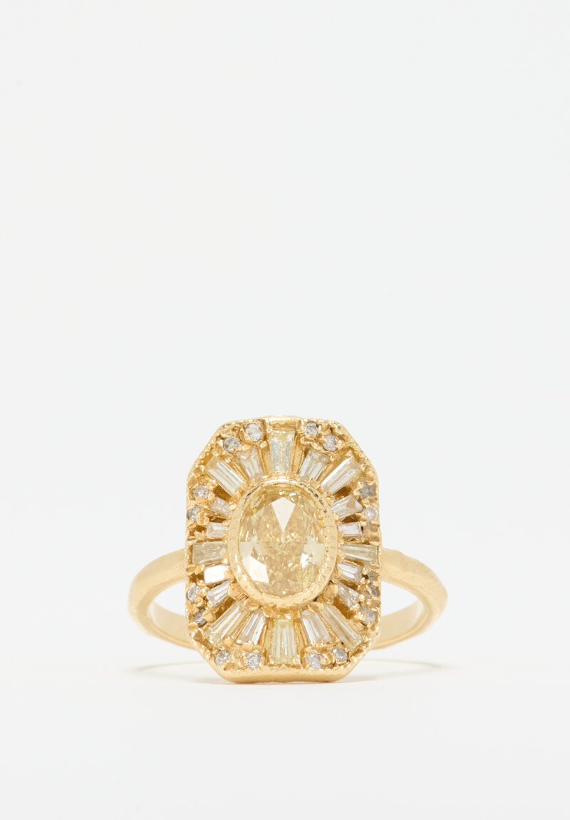 Ellis Mhairi Cameron 14K Yellow Diamond Legacy Cocktail Ring