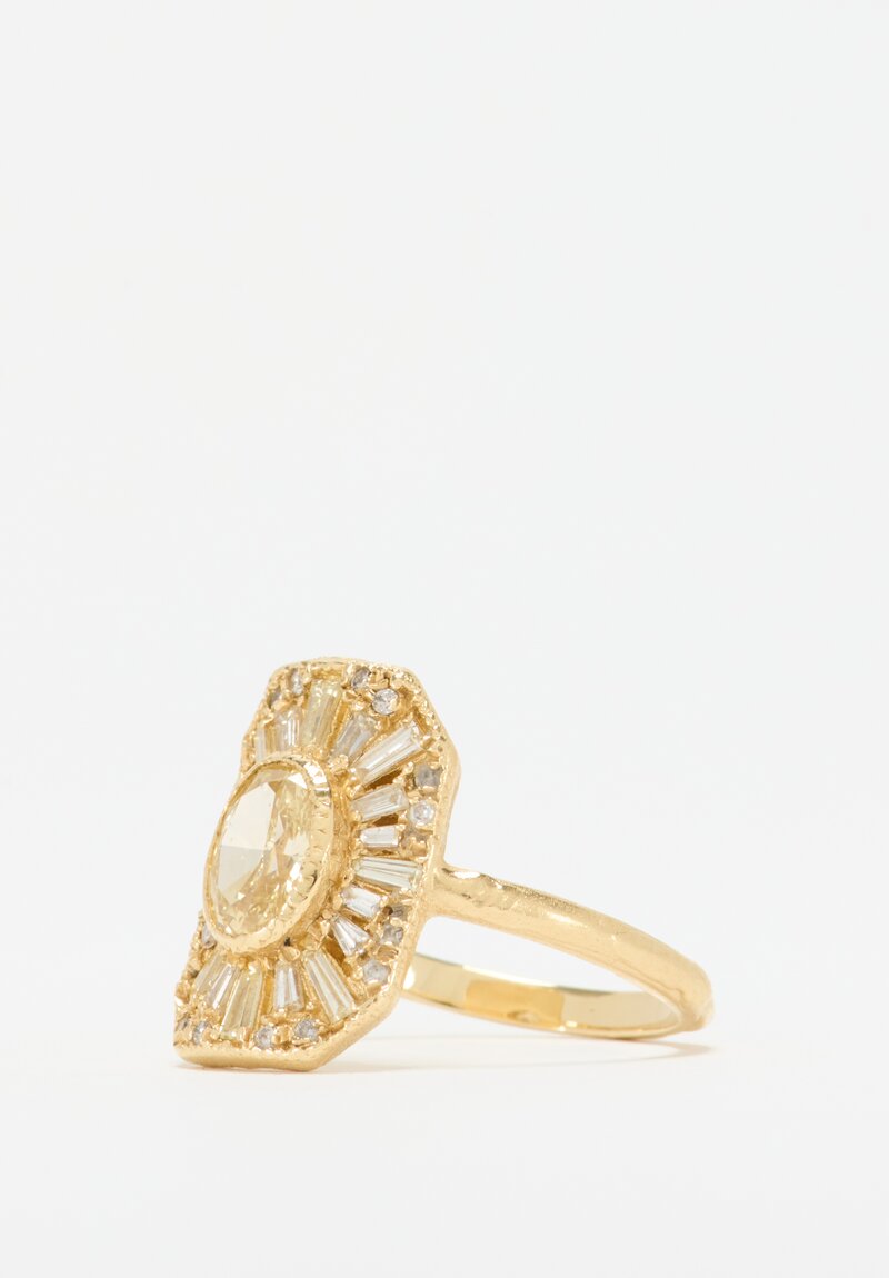 Ellis Mhairi Cameron 14K Yellow Diamond Legacy Cocktail Ring