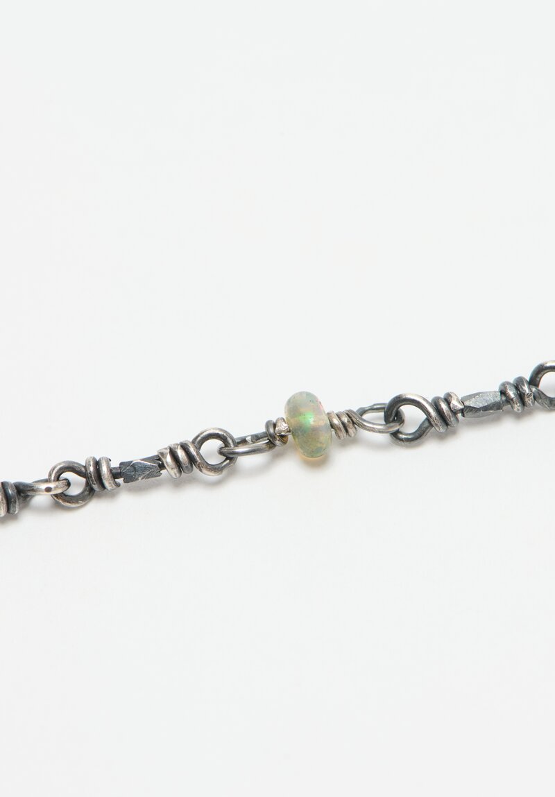 Miranda Hicks Opal Beads on Flapper Necklace	