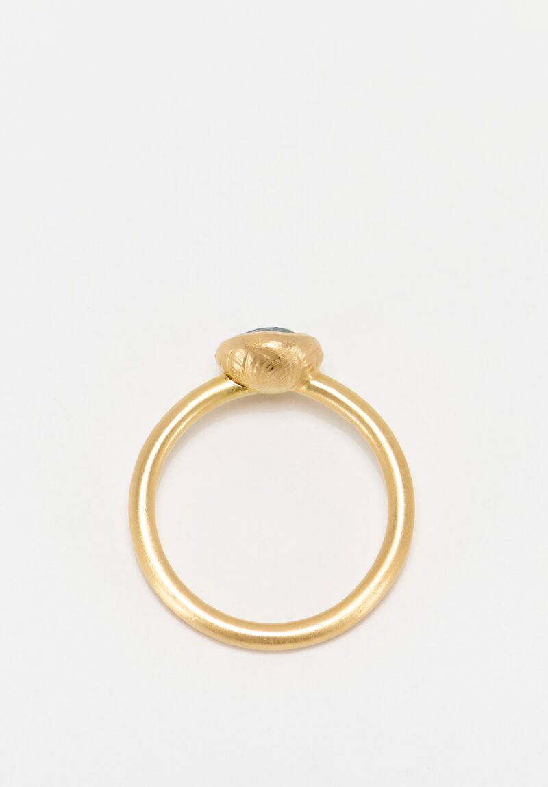 Greig Porter 18K London Blue Topaz Ring Size 7