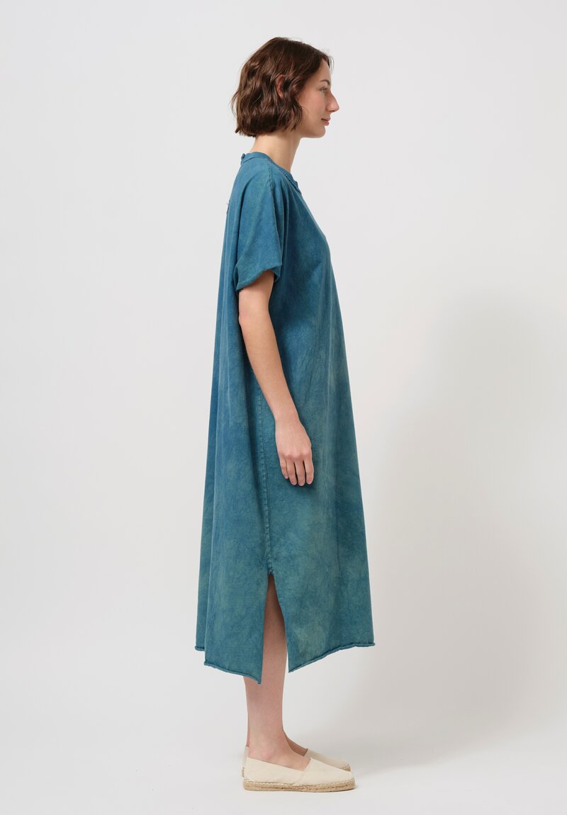 Alabama Chanin Organic Cotton Bold Dress in Indigo Blue