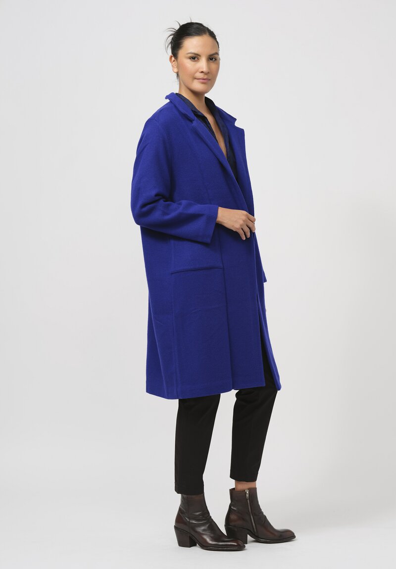 Daniela Gregis Punto Coat in Electric Blue	