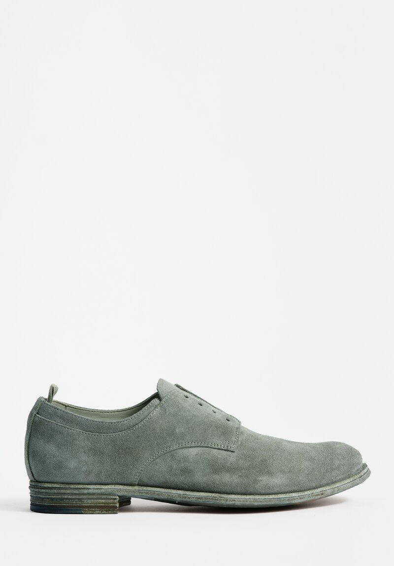 Officine Creative Lexikon Oliver Oxford Shoes in Smoke Green	