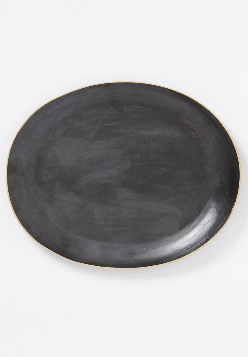 Laurie Goldstein Large Oval Platter in Black	