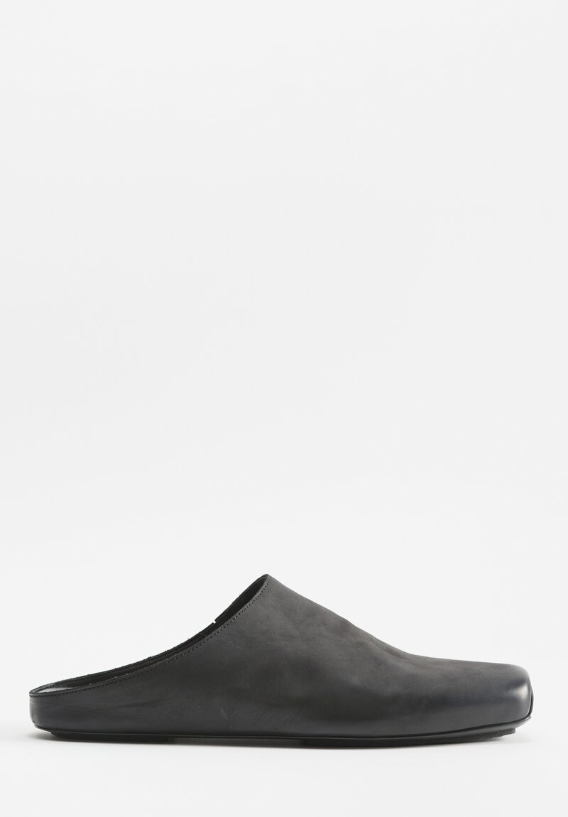 Uma Wang Leather Ballet Mules in Black	