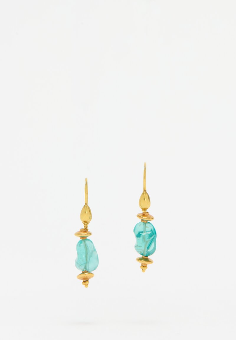 Greig Porter 18K, Apatite Drop Earring	