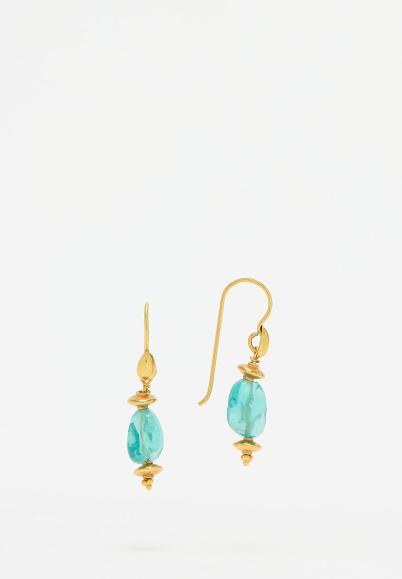 Greig Porter 18K, Apatite Drop Earring	