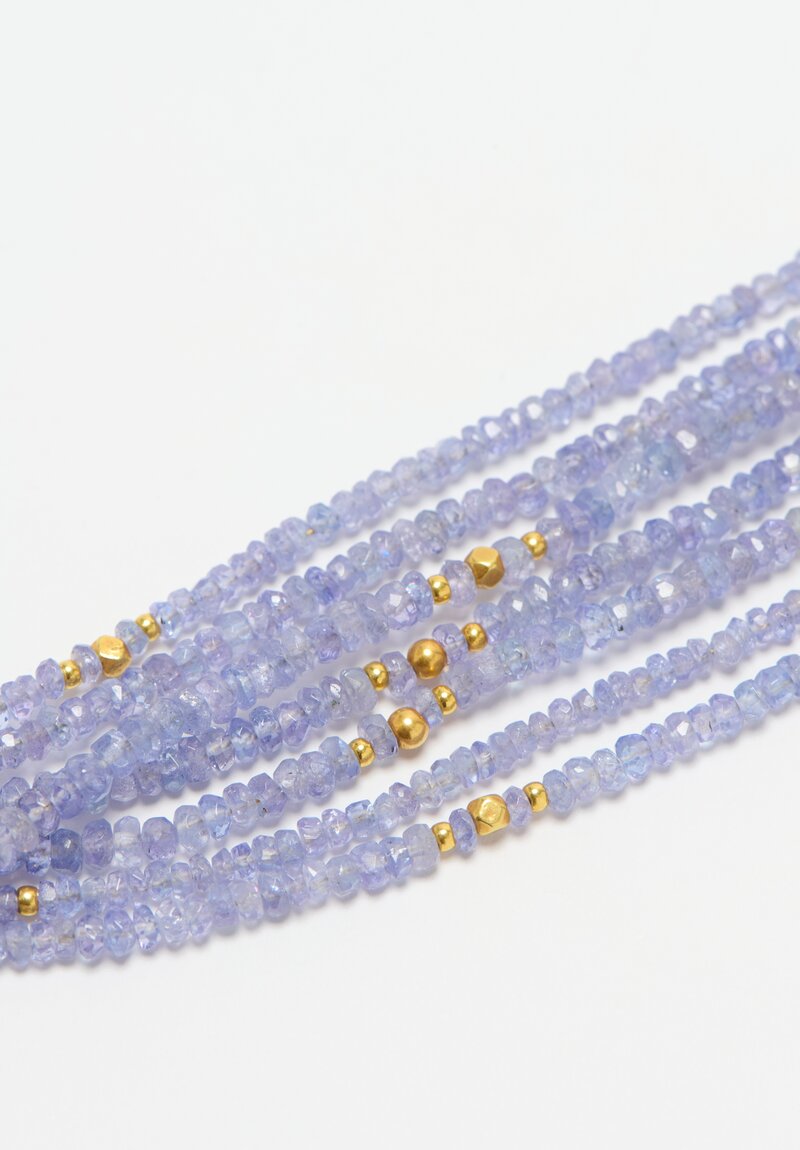 Greig Porter 18K, Tanzanite 7-Strand Necklace	