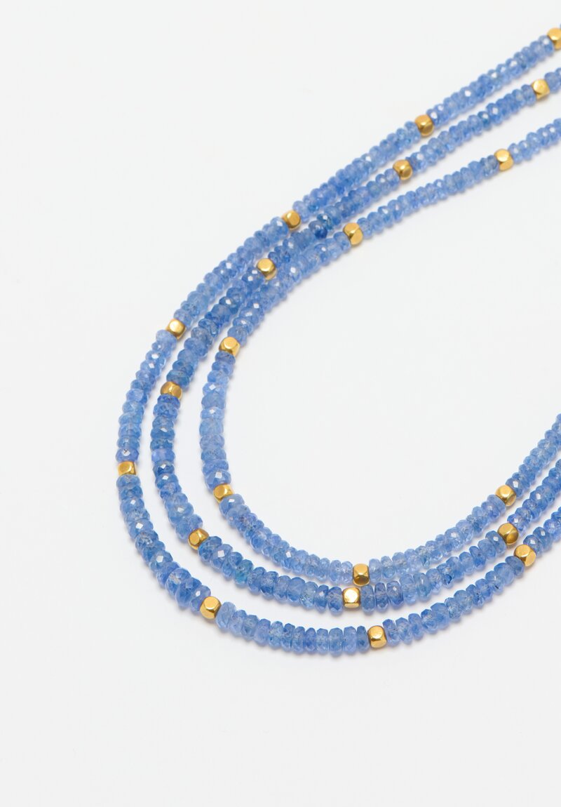 Greig Porter 18K, Blue Sapphire 3-Strand Necklace	