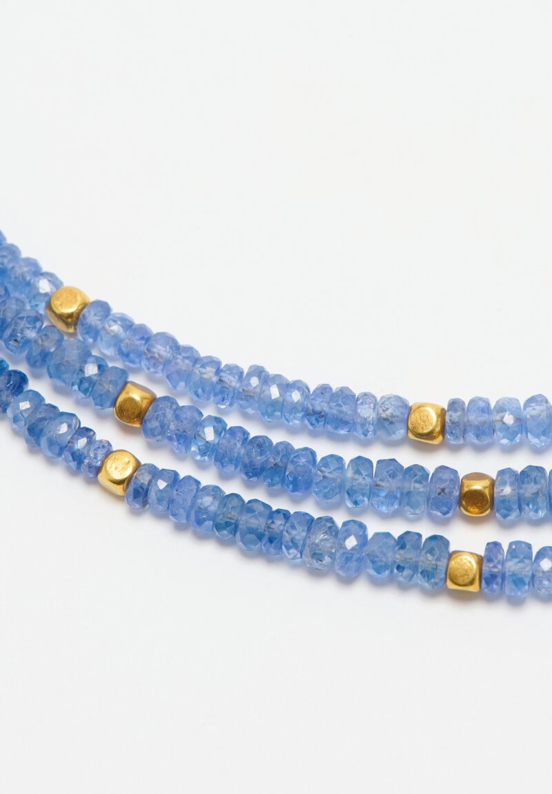 Greig Porter 18K, Blue Sapphire 3-Strand Necklace	