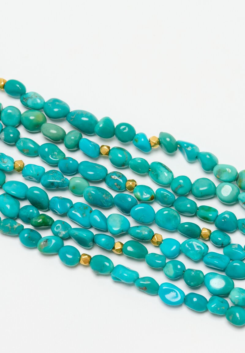 Greig Porter 18K, Sleeping Beauty Turquoise 7-Strand Necklace	