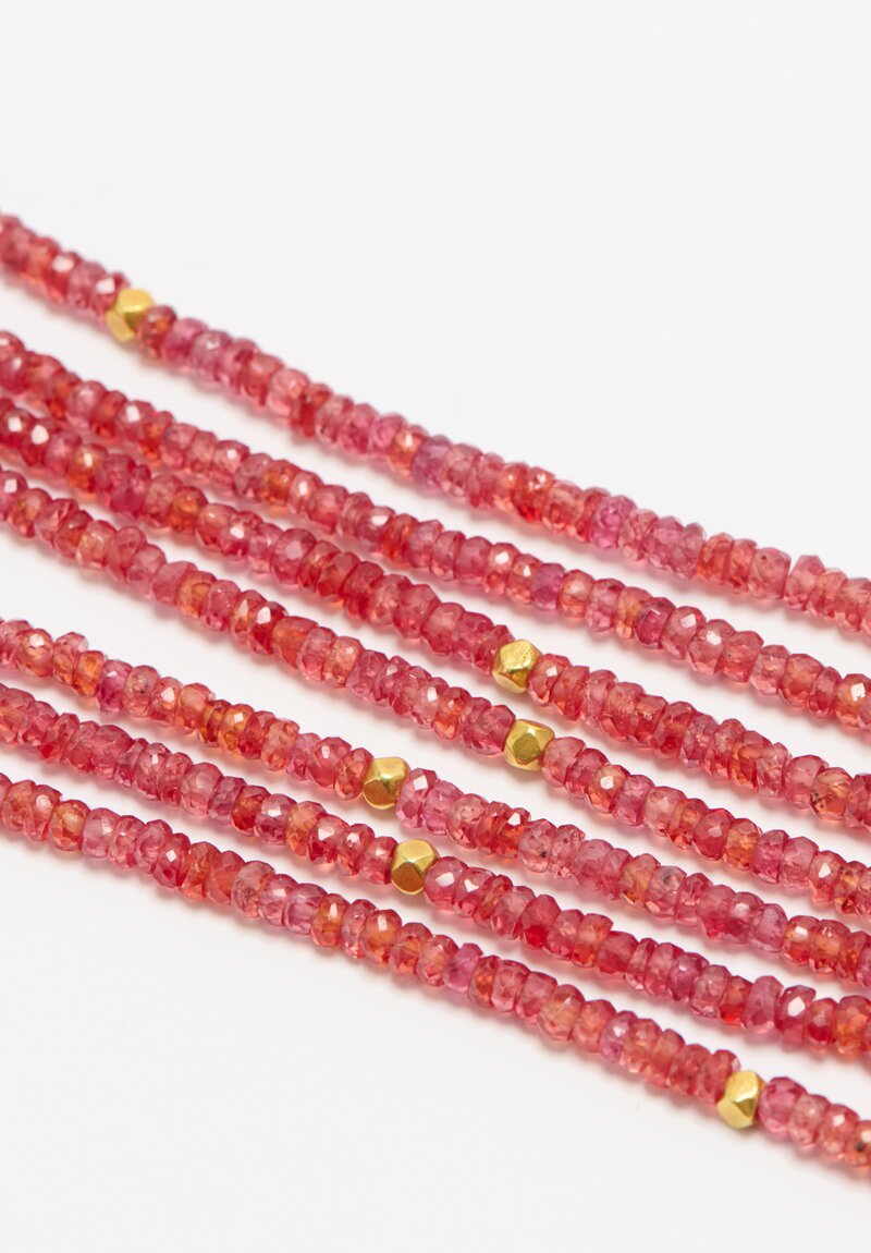 Greig Porter 18K, Red Sapphire 7-Strand Necklace	