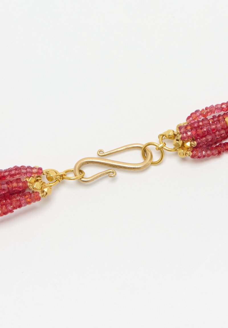 Greig Porter 18K, Red Sapphire 7-Strand Necklace	