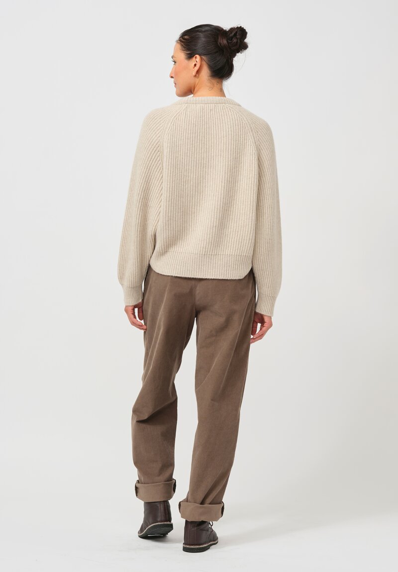 Begg x Co Cashmere Kita Sweater in Light Natural	