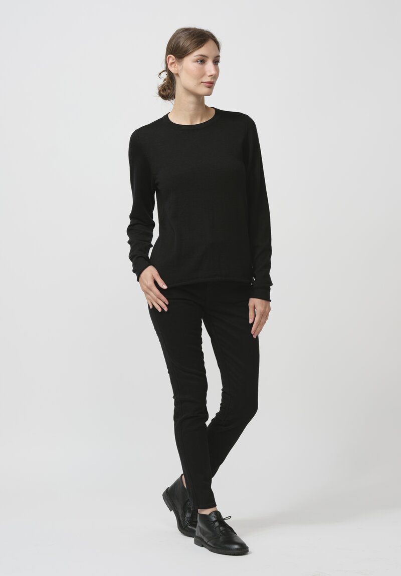 Begg x Co Cashmere Knit Refine Top in Black	