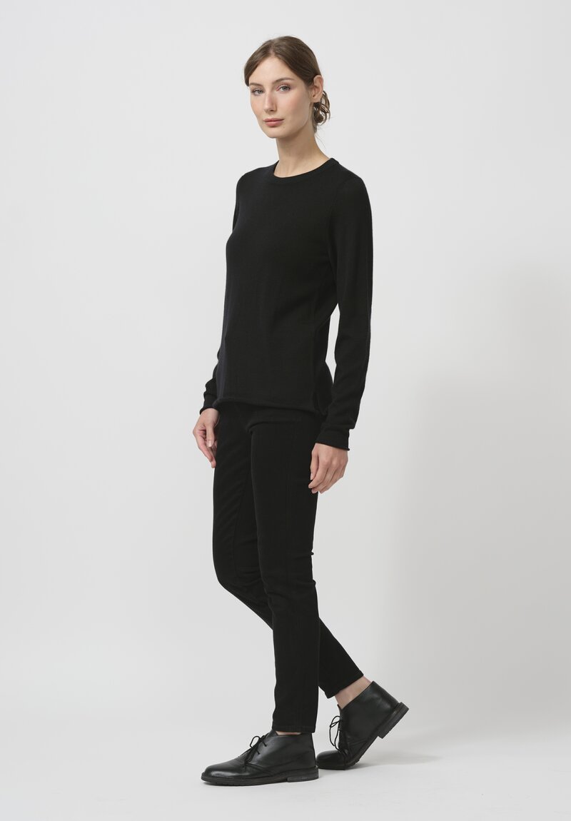 Begg x Co Cashmere Knit Refine Top in Black	