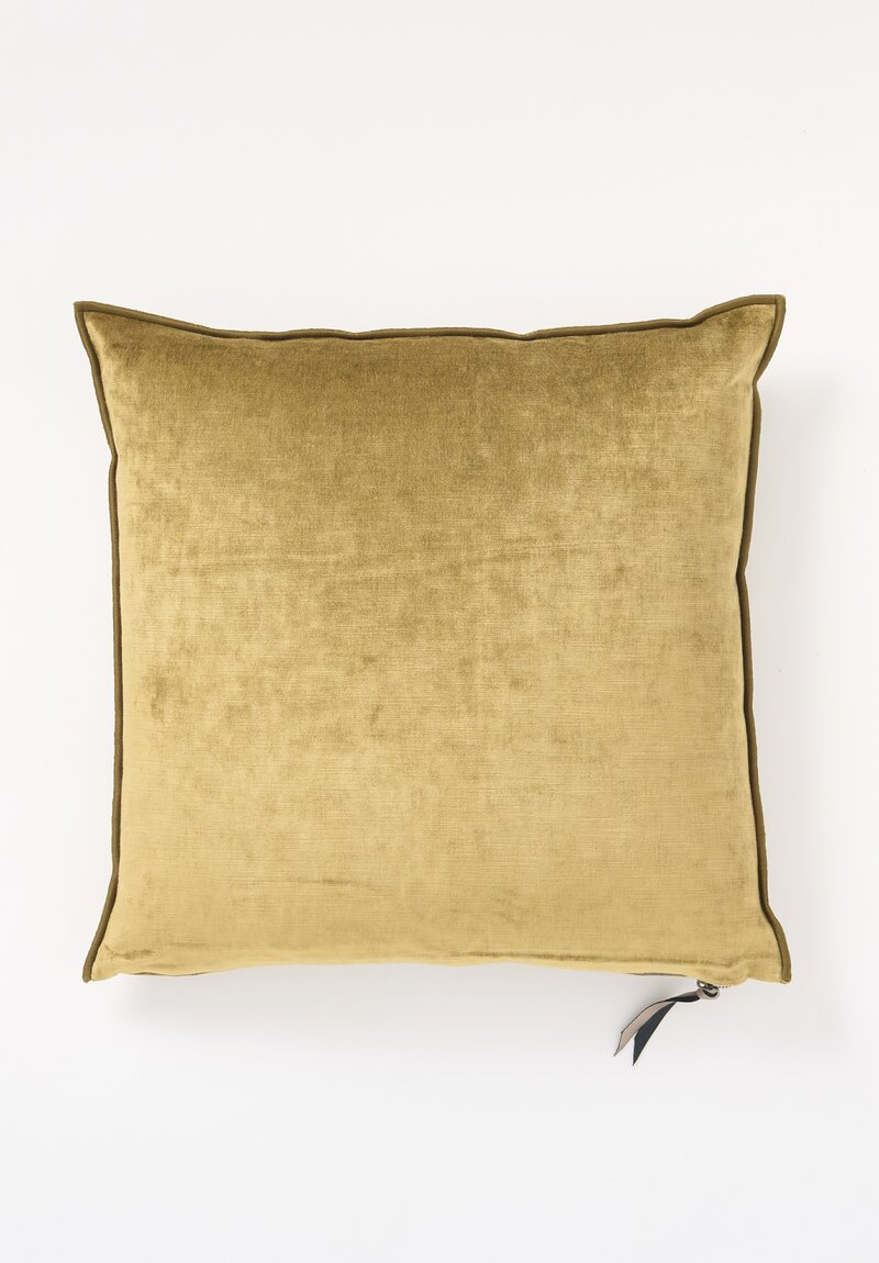 Maison de Vacances Royal Velvet Square Pillow in Bronze	