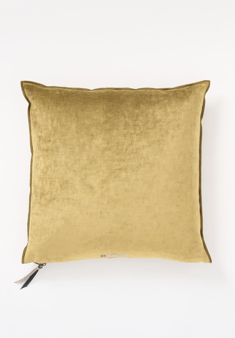 Maison de Vacances Royal Velvet Square Pillow in Bronze	