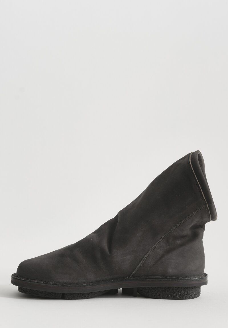 Trippen Wax-Finish Bomb Bootie in Espresso Brown	