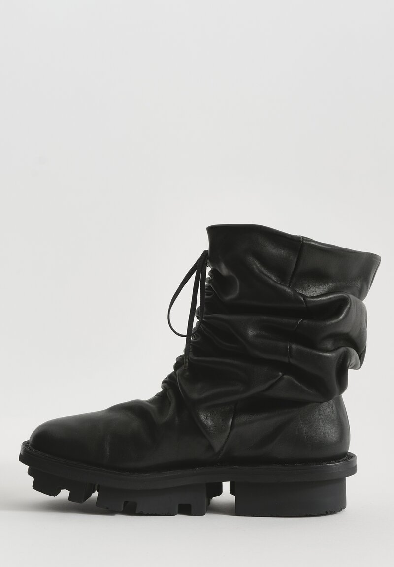 Trippen Sheepskin-Lined Pressure Boot in Black	