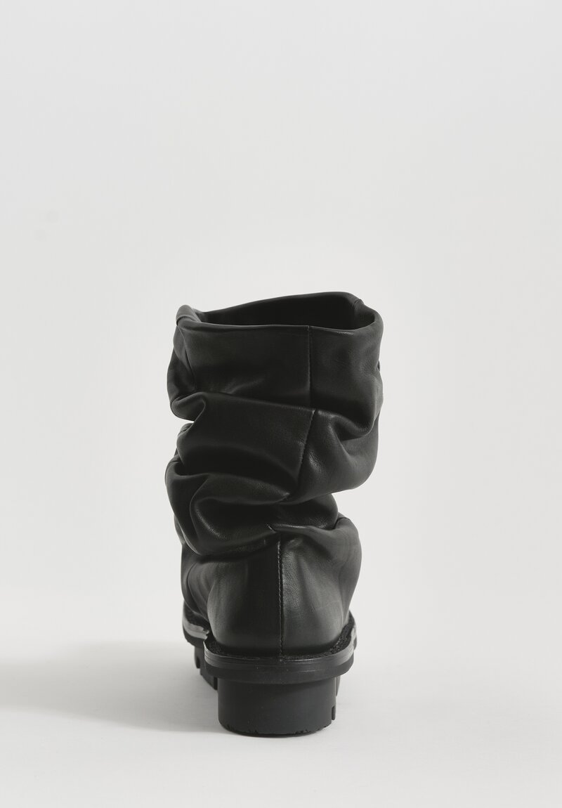 Trippen Sheepskin-Lined Pressure Boot in Black	