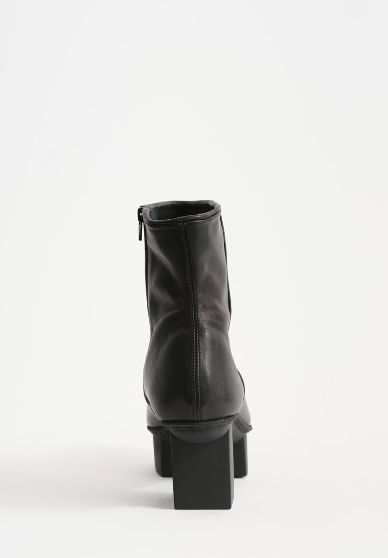 Trippen Leather Spike Boots in Black	