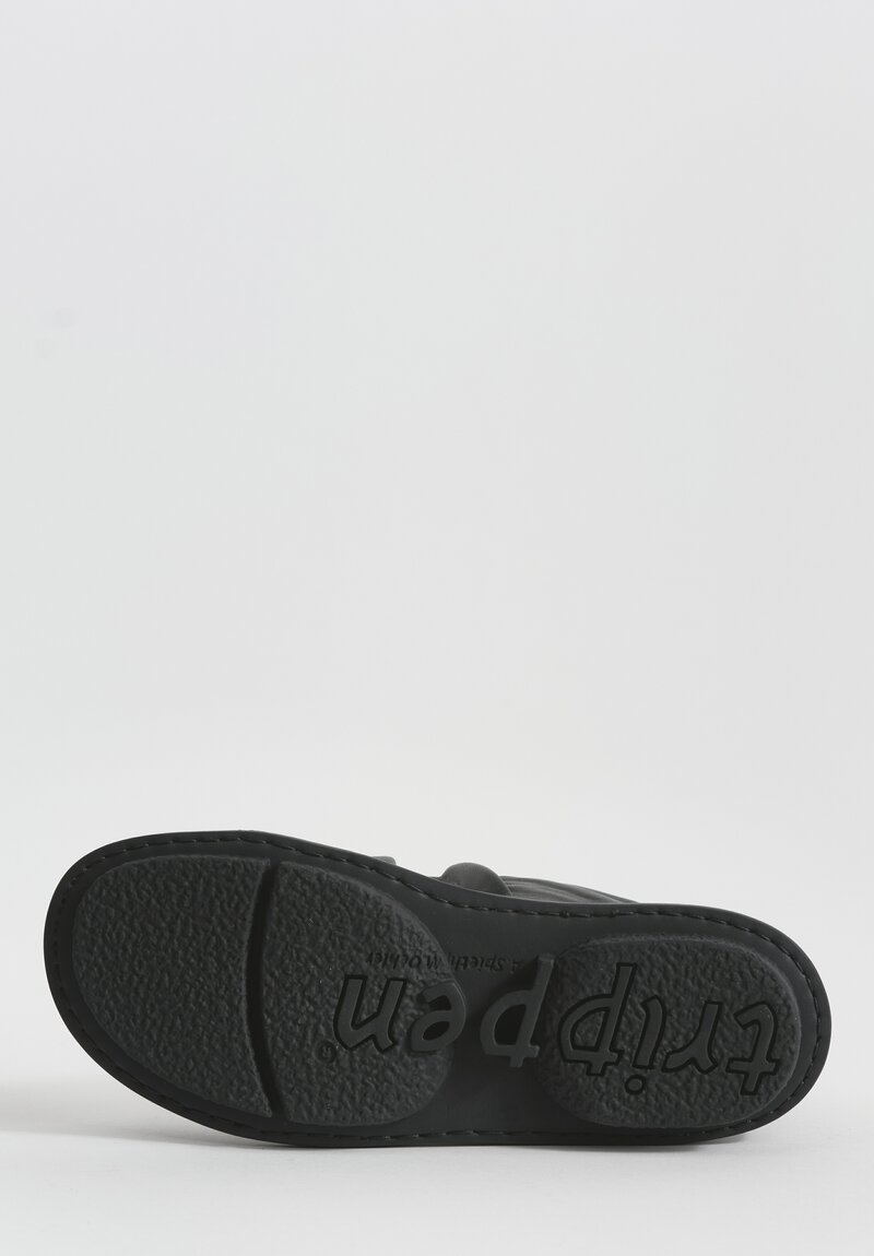 Trippen Leather Thrill Shoe in Black	