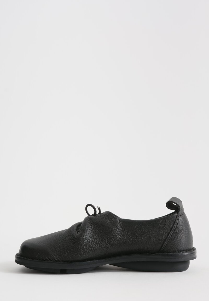 Trippen Leather Braut Flat in Black	