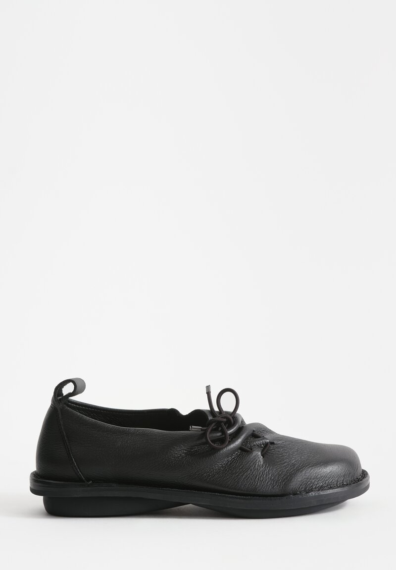 Trippen Leather Braut Flat in Black	