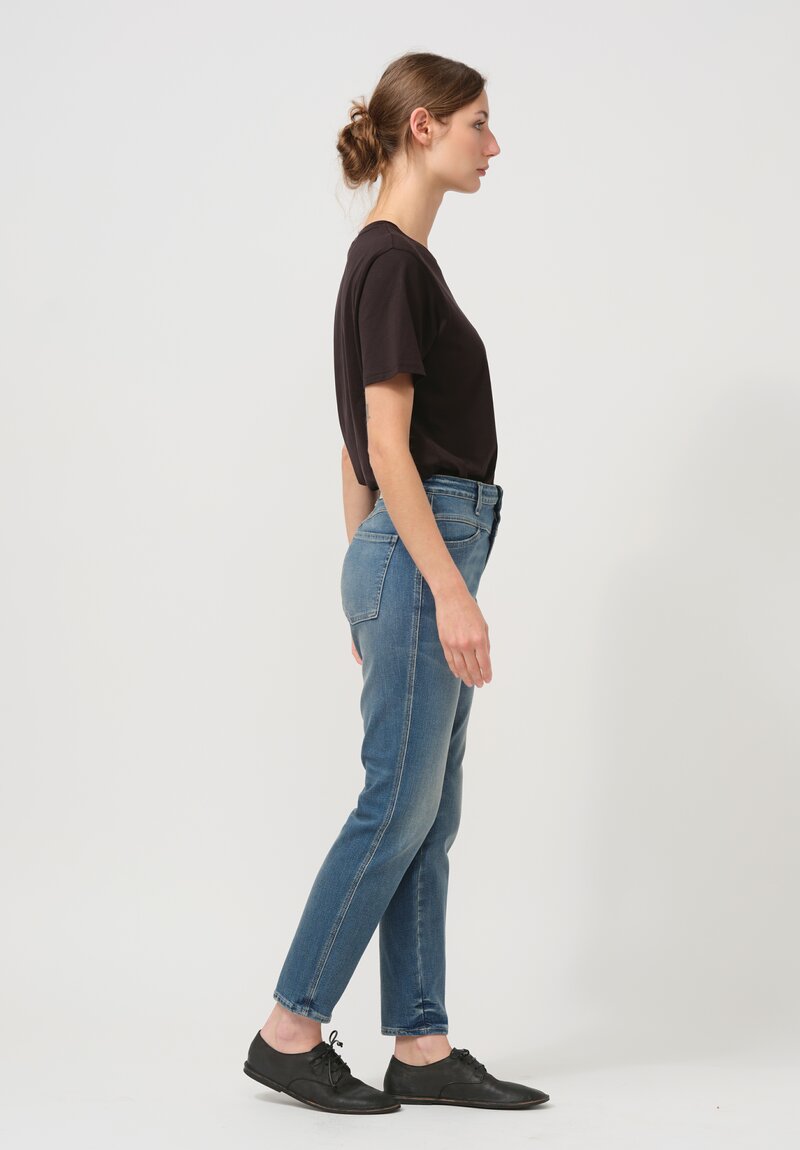 Closed Cotton Skinny Pusher Jeans in Dark Blue	