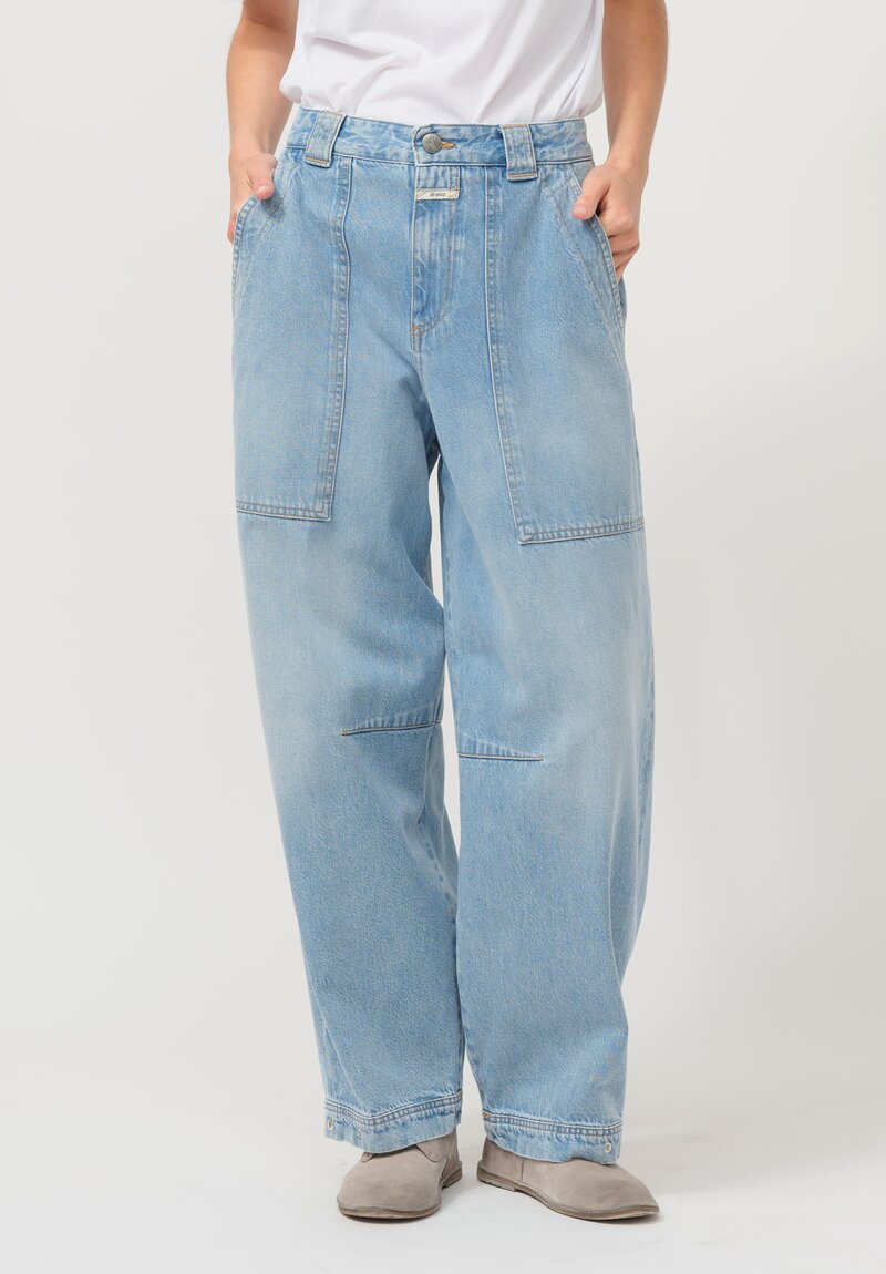 Closed Cotton Rhannon Jean in Light Blue	