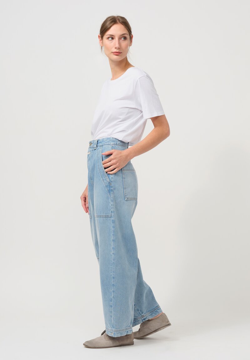 Closed Cotton Rhannon Jean in Light Blue	