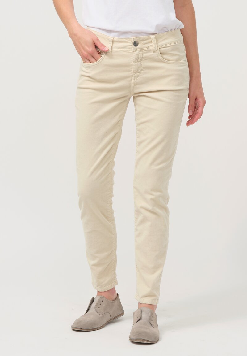 Closed Cotton Velvet Baker Jeans in Sabbia Beige	